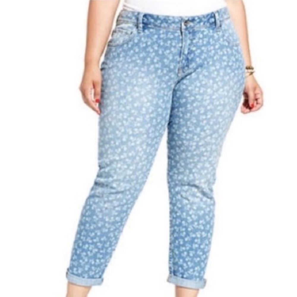 Lucky Brand Weekender Floral Ditsy Cropped Jeans